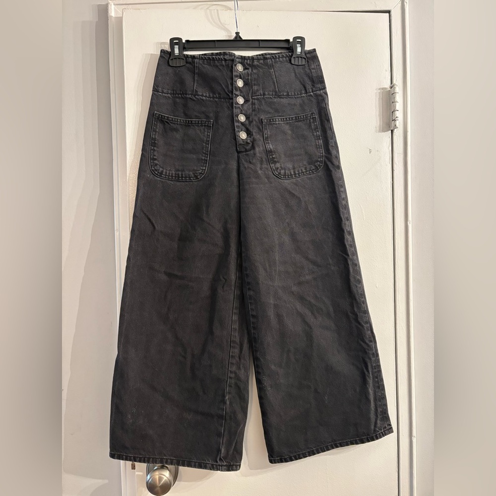 Free People light Black was Wide-Leg Jeans- like Colette 26